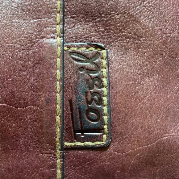 Purple leather Fossil bag - Picture 4 of 4